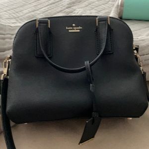 Kate Spade black purse with a crossbody strap